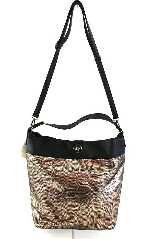Loubs Damentasche Bronze Doreen Metallic Beach Schulterriemen Tasche Shopper