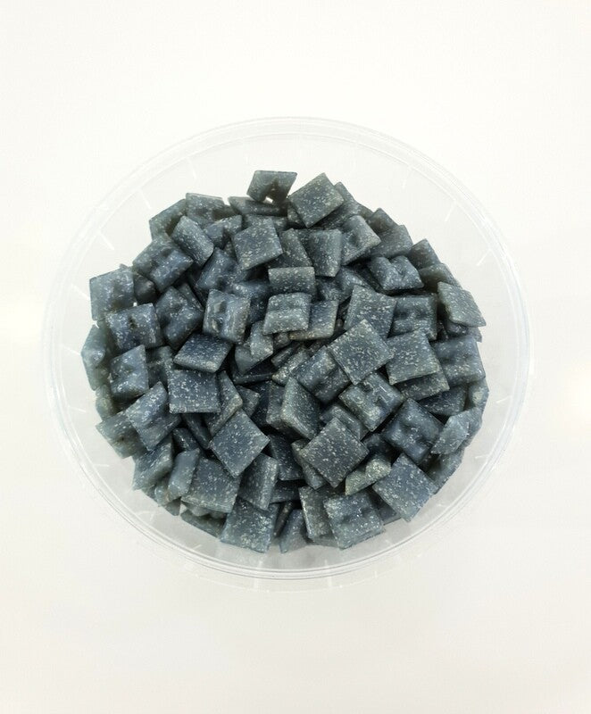 Glasmosaiksteine 650 g Grau 10 x 10 x 4 mm ca.900 Steine Basteln Mosaik