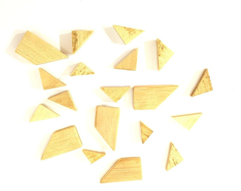 Bastelholz Dreiecke 500 g Spielen Bastel Verzieren Dekorieren Spiele Holz hell