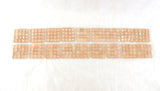 BORDÜRE Glasmosaik Lachs Klarglas Borde 18 x Quadrate 50 x 50 mm 288 Steine 5 mm