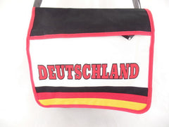Schultertasche Messenger - Bag Umhängetasche Druck Deutschland Schwarz Rot Gold