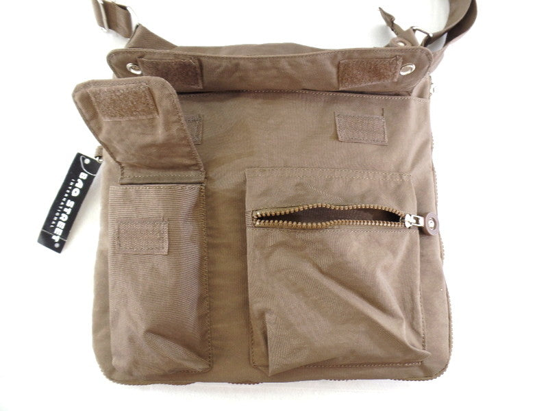 Bag Street Tasche Kaki Damen Umhängetasche Reißverschluss Damentasche