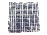 BORDÜRE Glasmosaik Polygonal Soft Glas Grau Novara 1 x Quadrat glatt glänzend