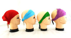 Haarband 4 er Set Unifarben 4 Farben Stoff Stirnband Bandana Haarbänder