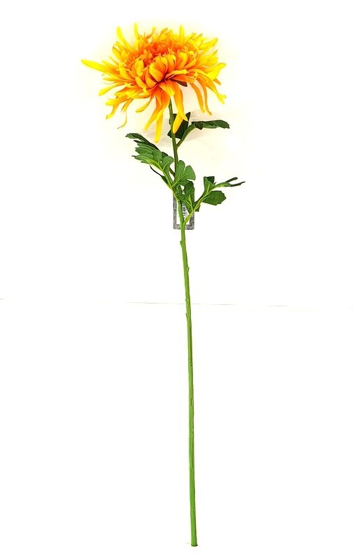 Spinnenchrysantheme Kunstblume künstliche Chrysantheme gelb 70 x20cm