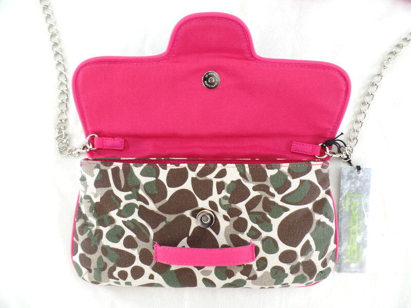 Spooky Girl Umhängetasche Rosa mit Leopardenmuster Schultertasche