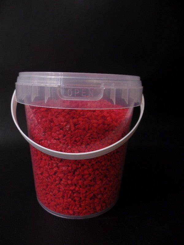 Dekogranulat Rotesteine 1 x 500 g Dose Körnung 2 -3 mm Deko