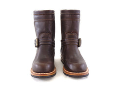Westernstiefelette Arbeits Cowboyboot 35 UK 2 USA 4 Braun Schnalle Leder Mexico