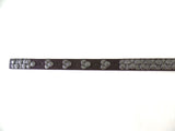 Gürtel dunkel Braun 100 cm Lang 2 cm Breit Dornschließe runde matte Nieten