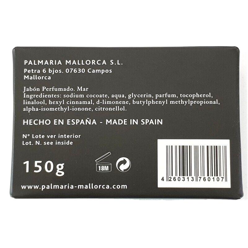 Palmaria Duftseife 1 x 150 g Mar Mallorca Palmaria Seife