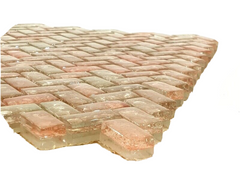 Mosaik Matte Lachs Rose Waterdrops Steine glatt Bubble 30 x 29,5 cm Basteln DIY