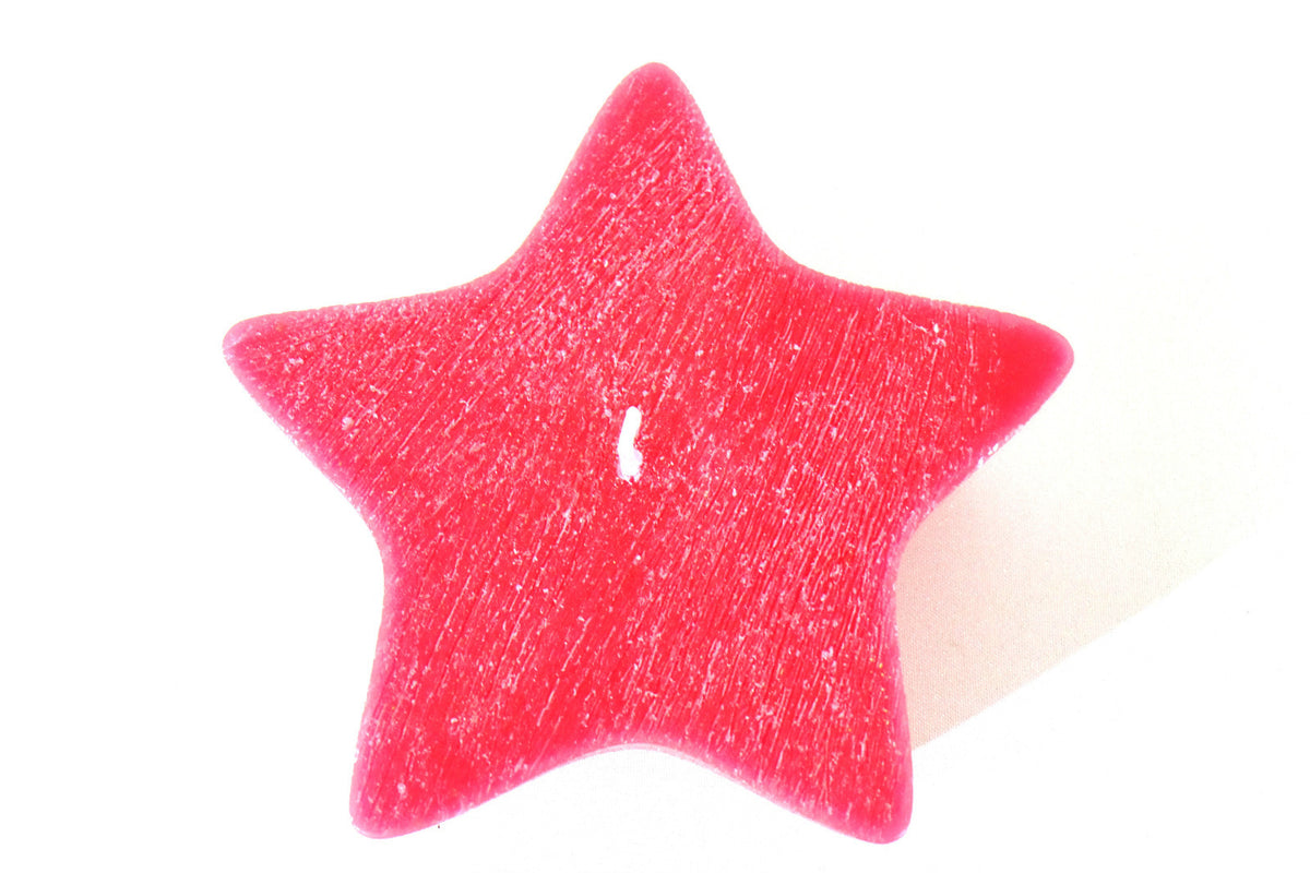 Stern Kerze Rot durchgefärbt Romanik Weihnachten