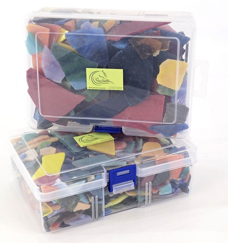 Casa-Poador Glasmosaik Mosaiksteine Bunt Bruchglas Tiffany Mix Diy Glas