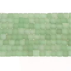 Mosaiksteine Mix hellgrün matt Borde 1 Streifen unregelmäßig Glas DIYBasteln