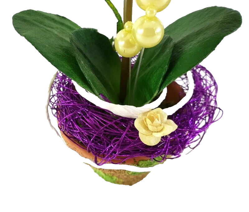 Orchidee Gesteck Kunstblume Pflanze Rosa Pink Blume Deko 30 cm H