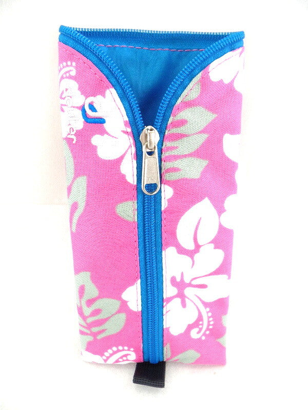 Deuter Schlamperrolle Federmäppchen Rosa Weiß Grau Blume Reißverschluss Schule
