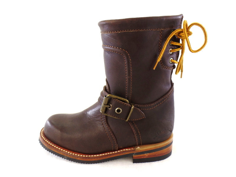 Westernstiefelette Arbeits Cowboyboot 36 UK 3 USA 5 Braun Schnalle Leder Mexico