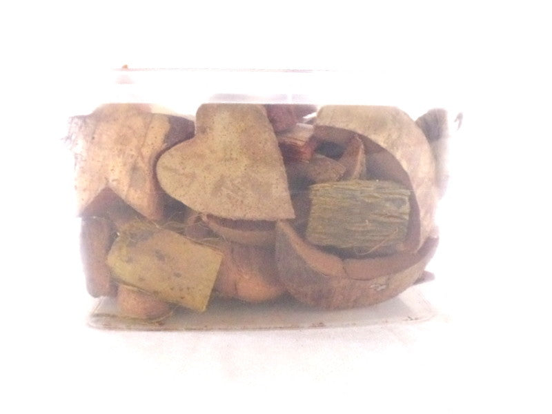 Natur Deko Sortiment Mix 230 g Mond Stern Herz Baum Holzteile Streudeko Braun