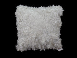 KISSEN WEIß LANGFLOR leicht glitzernd 40 cm x 40 cm Dutch Decor edel