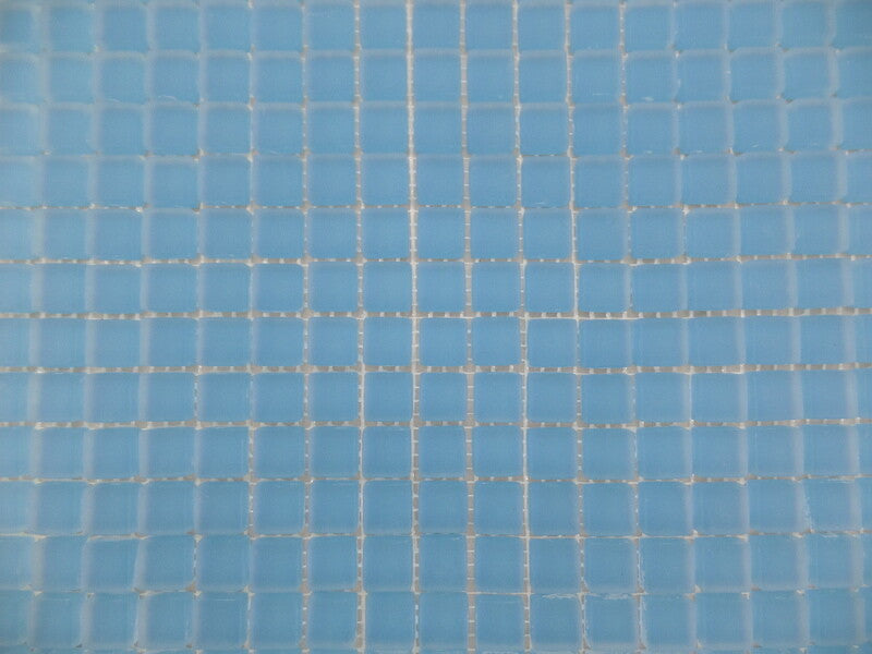 Casa-Poador Glasmosaik Fliesen mittelblau matt Matte 30 x 30 cm