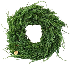 Kranz Wacholder Rohling halbrund Juniperus Adventskranz Frisch 35 cm Dekoration