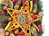 CASA - POADOR WEIHNACHTSGESTECK künstliche Accessoires Sterne Zapfen Tanne Kugeln