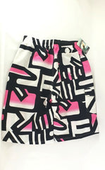 Badehose Badeshorts L Beach Wear E & F Shorts Schwarz Weiß Rosa Short