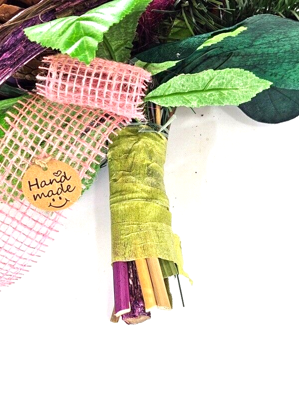 Grabschmuck Trockenblumen Exoten Lila Rosa Naturmaterial Totensonntag Friedhof
