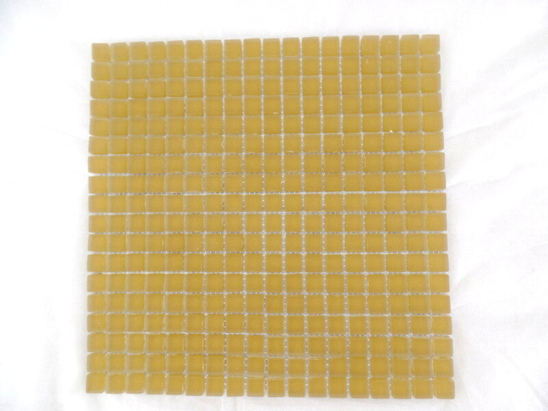 Ressalossa Glasmosaik Fliesen beige matt Matte 30 x 30 cm 324 Steine