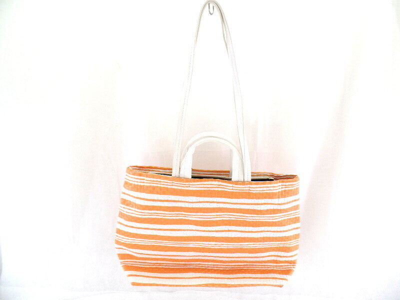 Pierre Cardin - By12_14474 _Arancio Damentasche Weiß Orange Shopper Dame