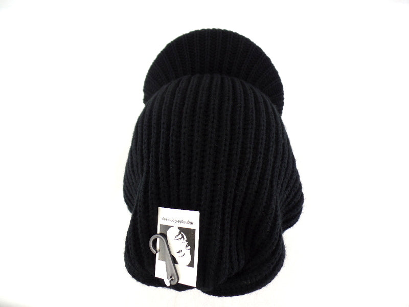 Mütze Beanie Strick Schirmmütze Schwarz 100% Polyacryl Highlight Company