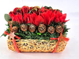 CASA - POADOR WEIHNACHTSGESTECK künstliche Accessoires Zapfen Tanne Kugeln