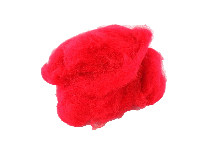 Sisal Fasern Rot Wooly 200 g Deko gefärbt Farbecht Füllmaterial Floristik