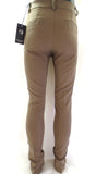 Hose Chic & Mit Kaki Größe M Bundfaltenhose Buisnesshose Italy