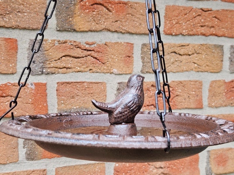 Esschert Design hängende Vogeltränke Futterschale Gusseisen Metall