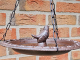 VOGELTRÄNKE GUßEISEN Esschert Design hängende Vogeltränke Futterschale  Metall