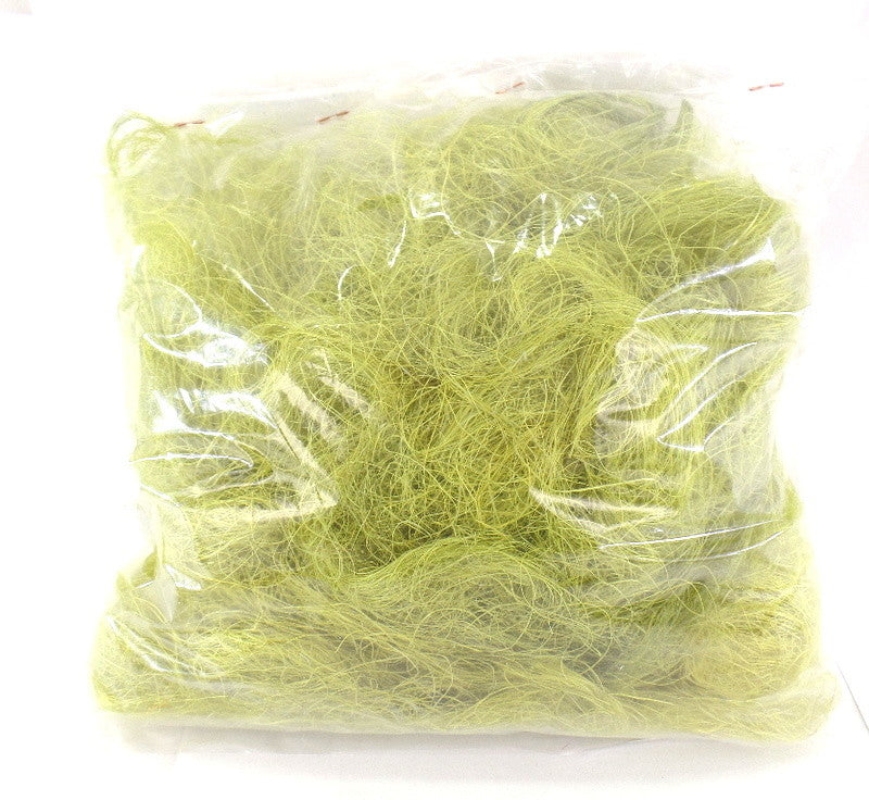 Sisal Feenhaar gelbgrün lime 100 g gefärbt Trockenmaterial Floristik Deko