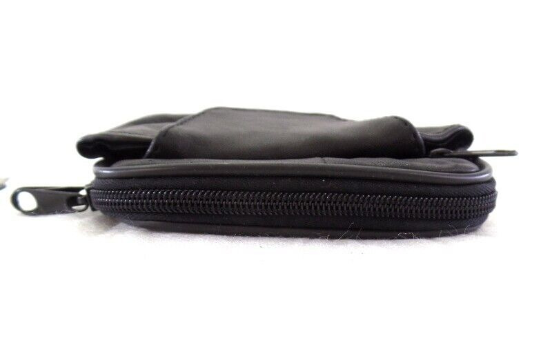 Bauchtasche Gürteltasche Freizeit Hüfttasche Schwarz Leder Gürteltasche