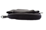 BAUCHTASCHE GÜRTELTASCHE Freizeit Hüfttasche Schwarz Leder Gürteltasche