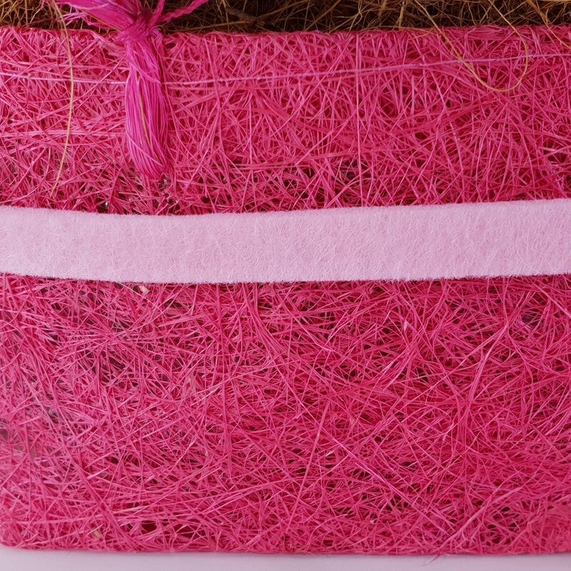 Gesteck Seide Rosa Weiß Kunstblumen Sisaltasche Frühling Magnolie Figuren 32 H