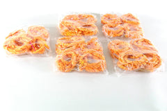 Band Orange Natur Kringel Kordel 1,10 L. 5 Packungen a 4 Stück Basteln Deko