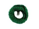 SCHAL DUNKELGRÜN Loop Wickelschal gestrickt Arcylic Lochmuster UP Accessoires
