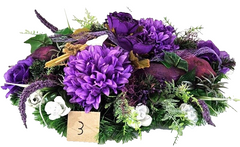 Casa-Poador Grabschmuck Gesteck Exoten Lila künstlich Totensonntag Friedhof Blum