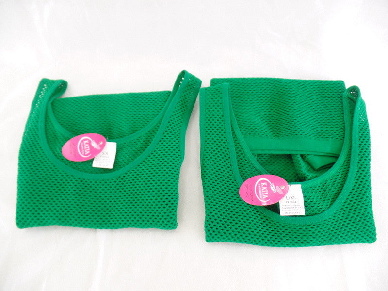 Top Netztop Netzshirt Grün Katia Fashion Stretch in 2 Größenvarianten wählbar