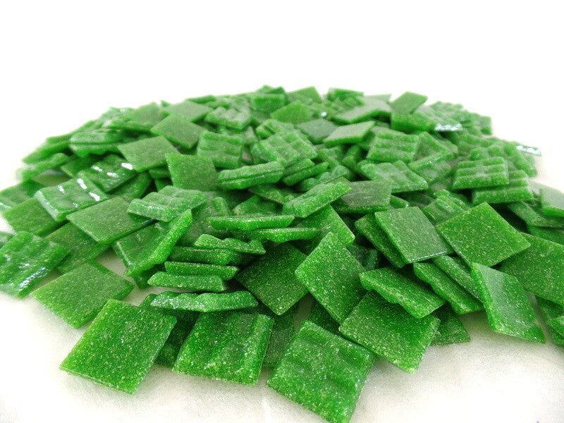 Glasmosaiksteine 650 g Kleeblatt grün 20 x 20 x 4 mm 220 Steine Basteln Mosaik