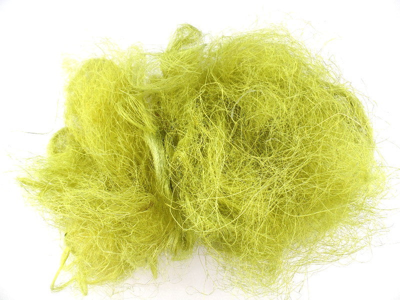 Sisal Feenhaar gelbgrün lime 100 g gefärbt Trockenmaterial Floristik Deko