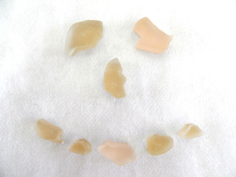 Casa-Poador Mosaiksteine Crush-Glas Beige Lachs Mix matt unregemäßig 650 g