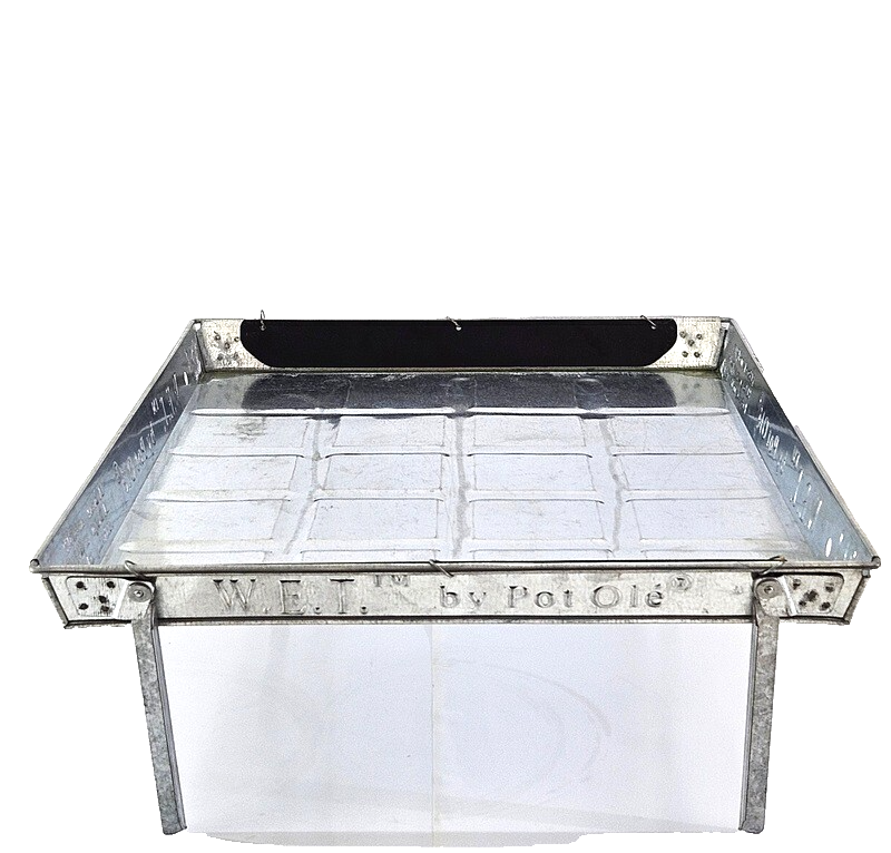 Tablett Tisch Serviertisch Beistelltisch verzinkter Stahl Sofatisch Outdoor Deko