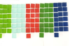 Casa-Poador Glasmosaik 171 Stück gefrostet 1700 g 9 Farben Mix bunt Mosaik