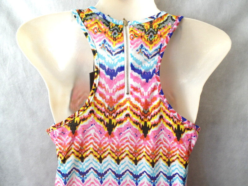 Kleid Sommerkleid bunt S / M  Ärmelos Maxikleid bekka Paris lang Damen